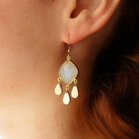 Bohemian Moonstone Earrings