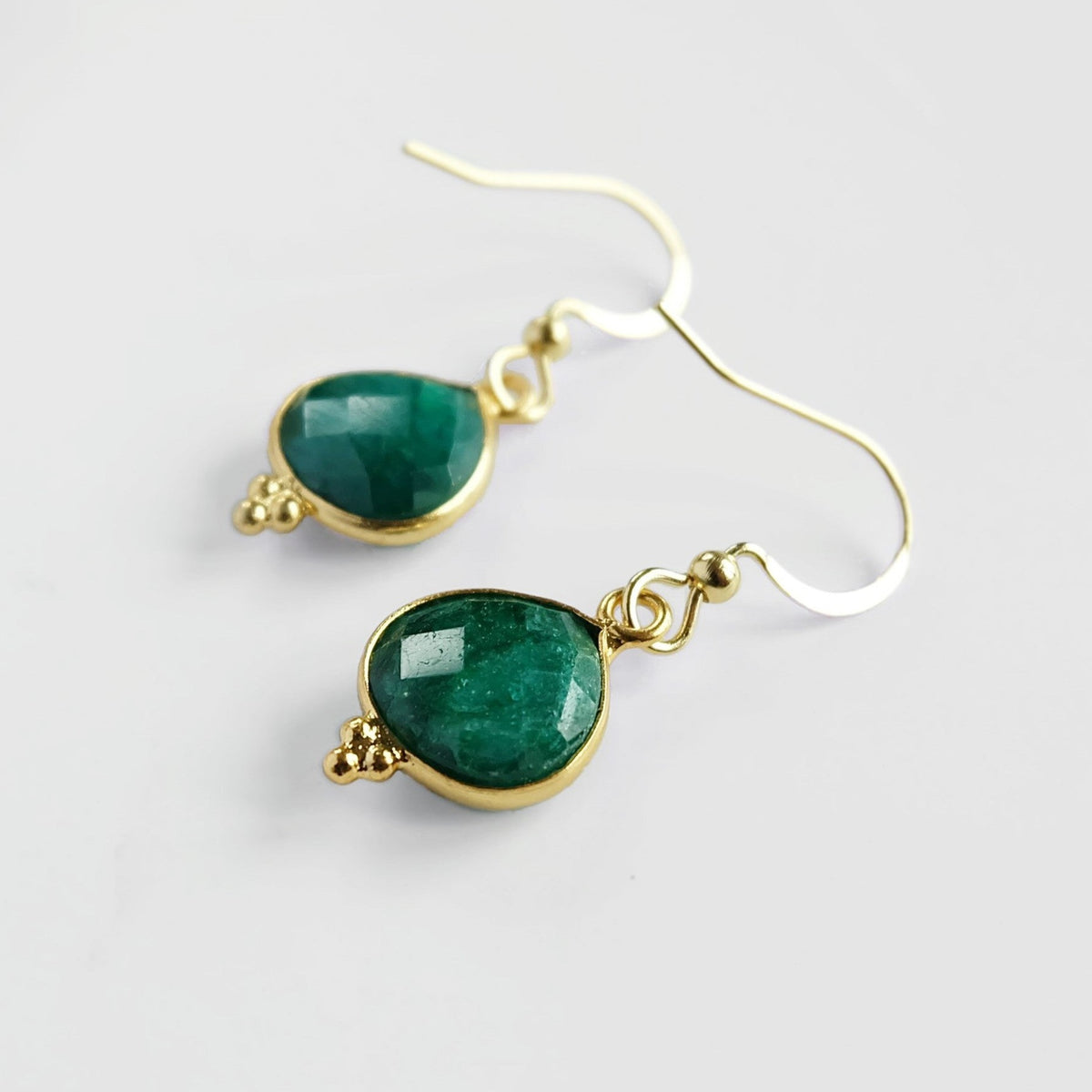 Emerald Drop Earrings