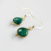 Emerald Drop Earrings