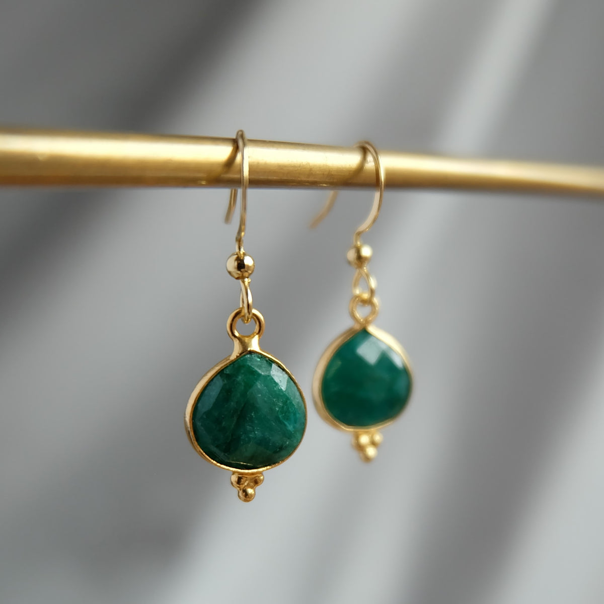 Emerald Drop Earrings