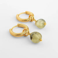 Hydra Prehnite Hoops