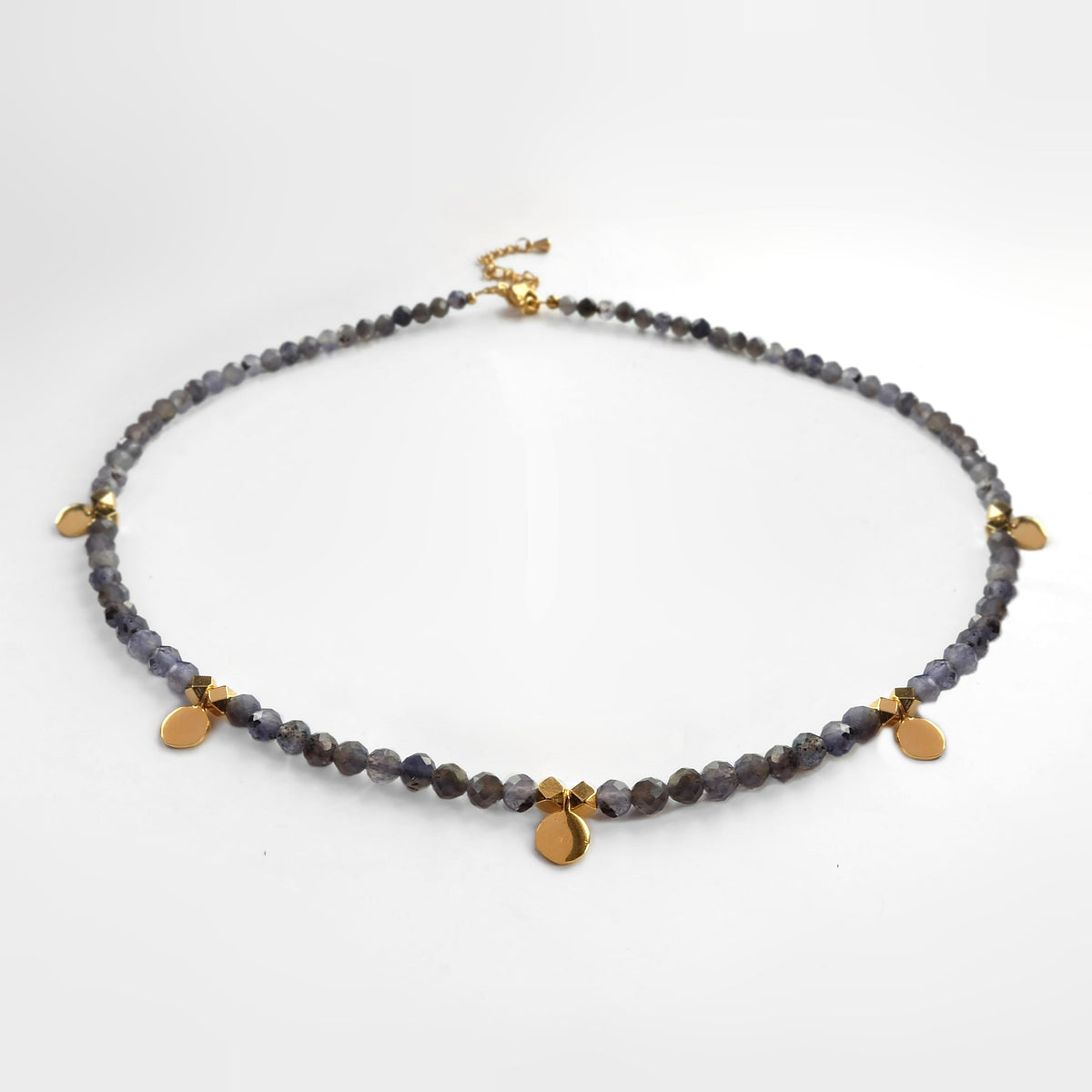 Iolite Coin Choker