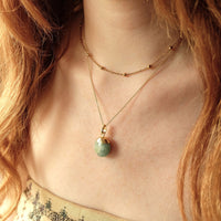Aquamarine Tumbled Pendant