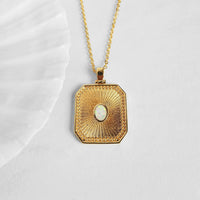 Opal Sunburst Necklace