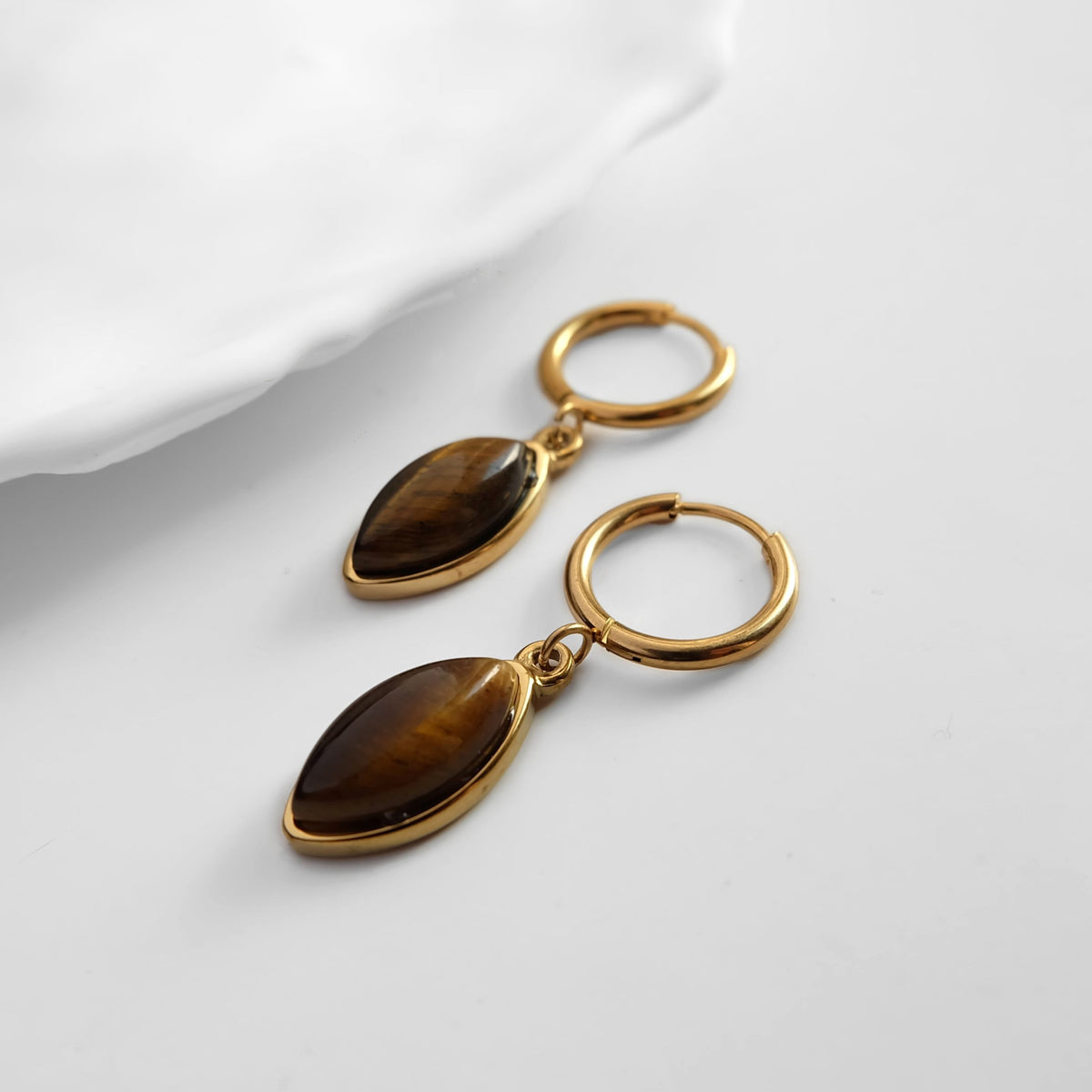 Tiger Rose Earrings