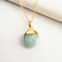 Aquamarine Tumbled Pendant