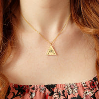 Evil Eye Amulet Necklace, gold evil eye necklace