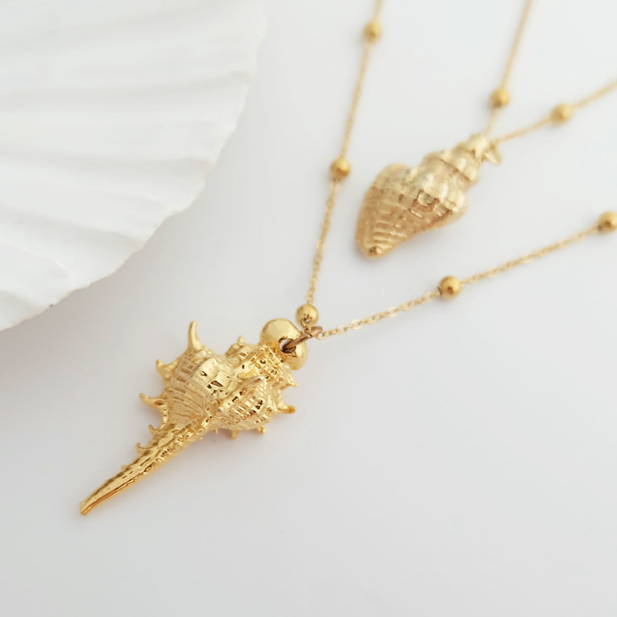 Salacia Gold Seashell Necklace