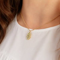 Dainty Hamsa Necklace
