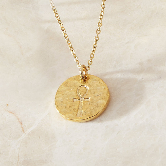 Ankh Coin Necklace