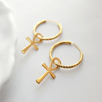 Sekhem Ankh Earrings