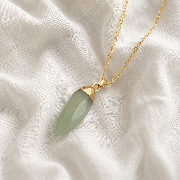 Aventurine Spike Necklace