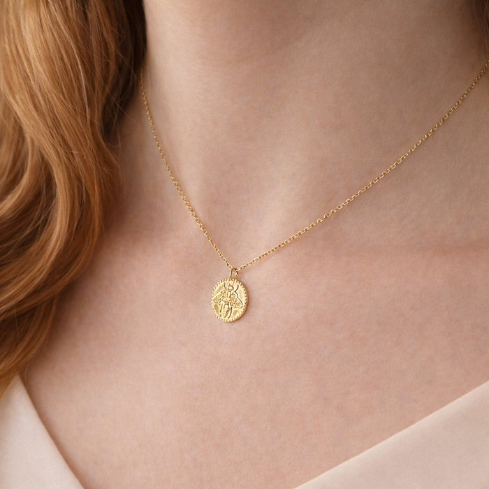 Bee Coin Necklace