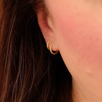 Vermeil Bobble Hoops