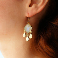 Bohemian Moonstone Earrings
