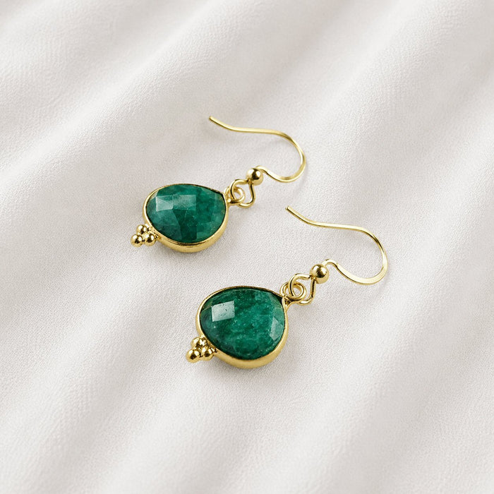 Emerald Drop Earrings