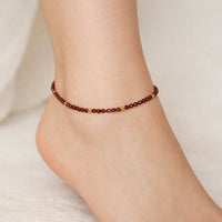 Garnet Anklet