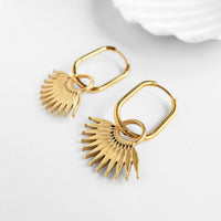 Havana Oval Hoop Earrings