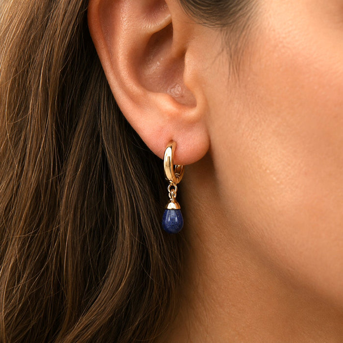 Lapis Lazuli Teardrop Earrings