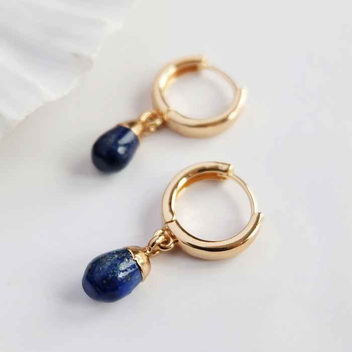 Lapis Lazuli Teardrop Earrings