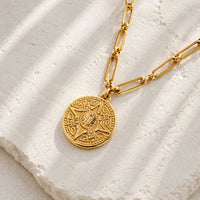 Mayan Coin Necklace