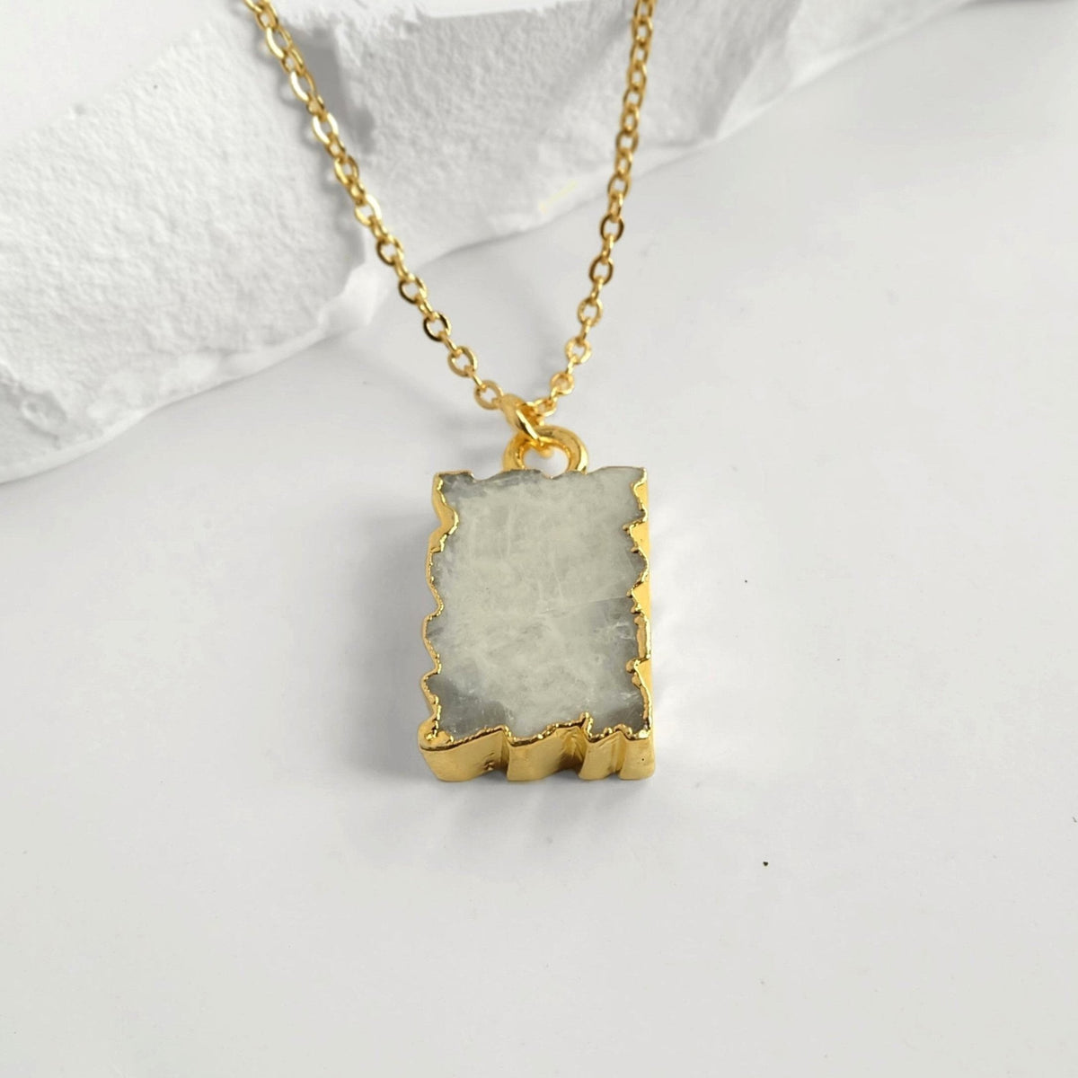 Raw Moonstone Necklace