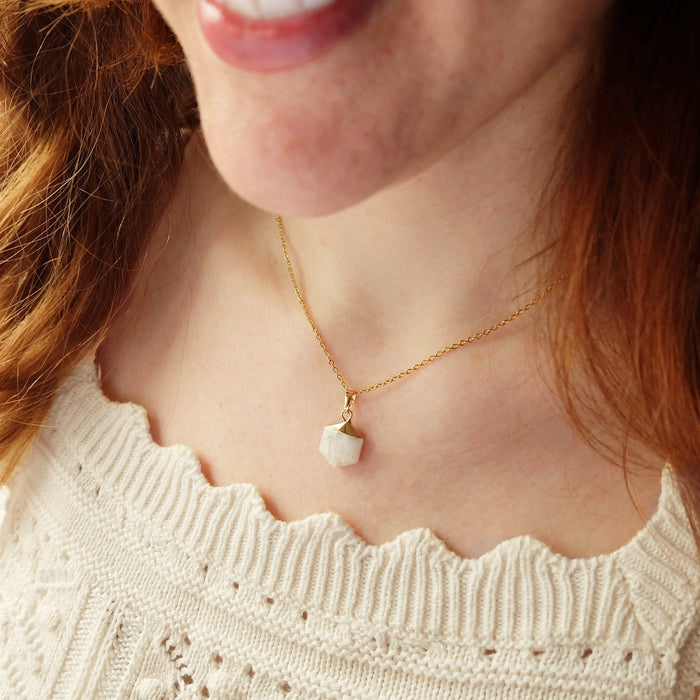 Moonstone Semi Precious Stone Necklace