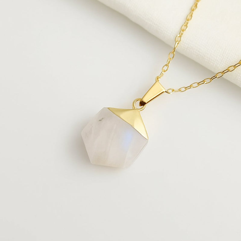Moonstone Semi Precious Stone Necklace