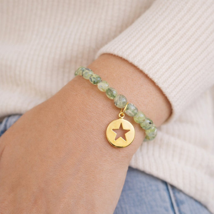 Prehnite Star Bracelet