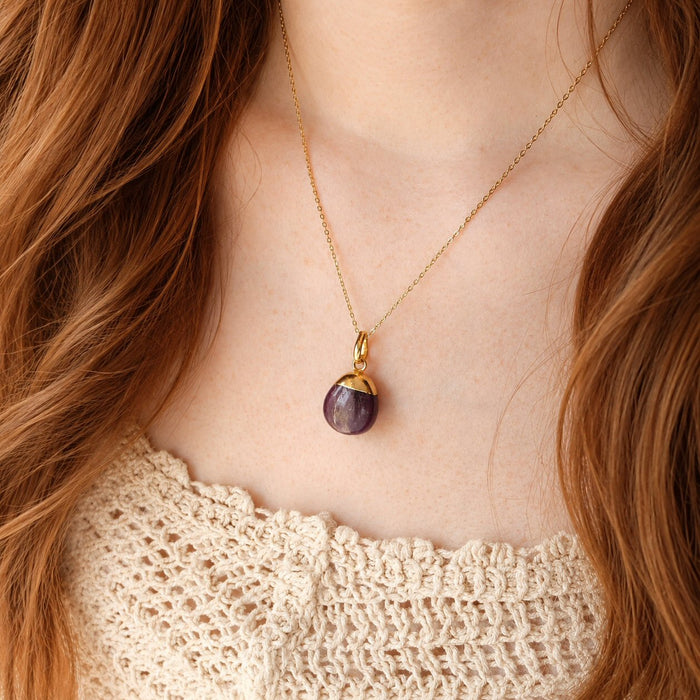 Ruby Tumbled Pendant