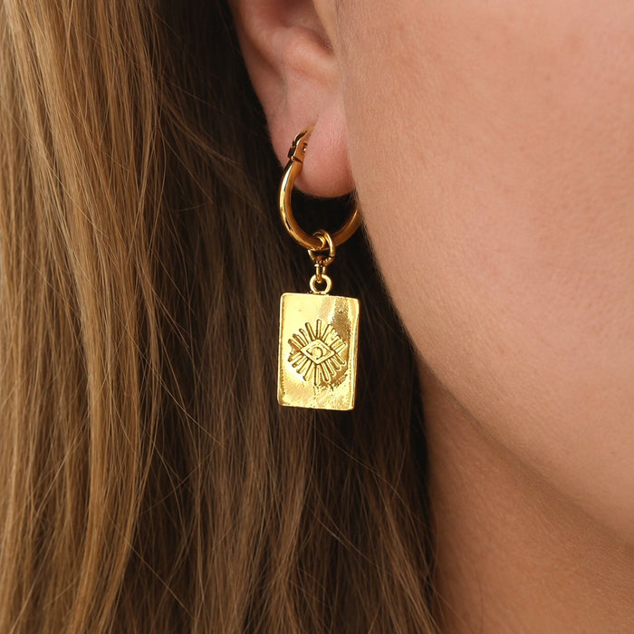 Third Eye Hoop Earrings