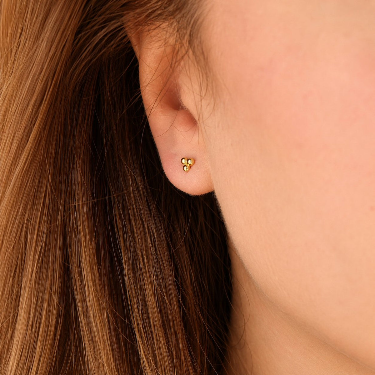 Triple Stud Earrings