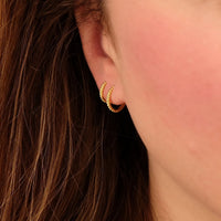 Vermeil Bobble Hoops