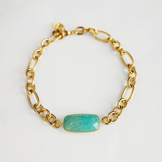 Amazonite Chain Bracelet