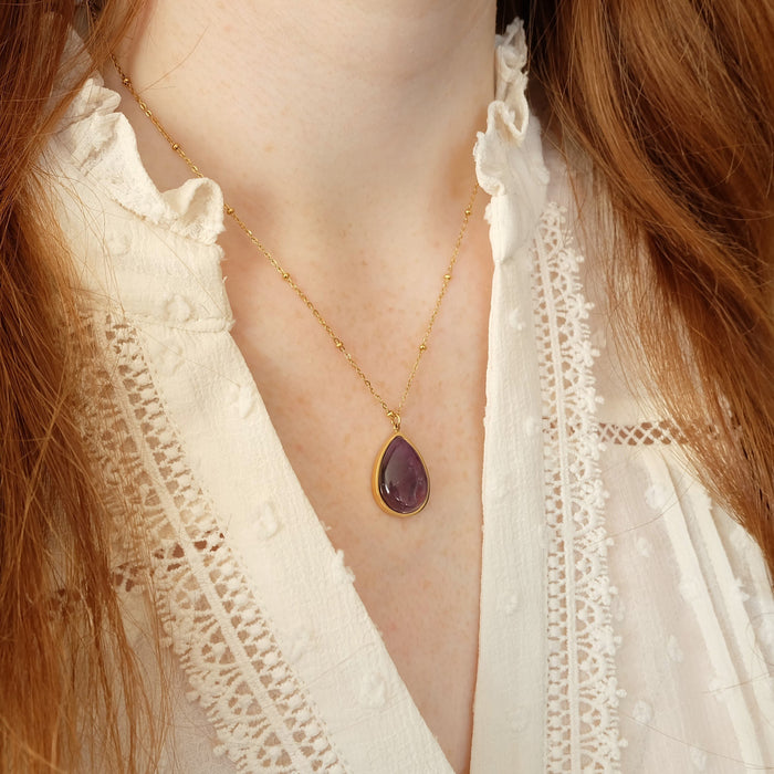 Amethyst Gemstone Necklace