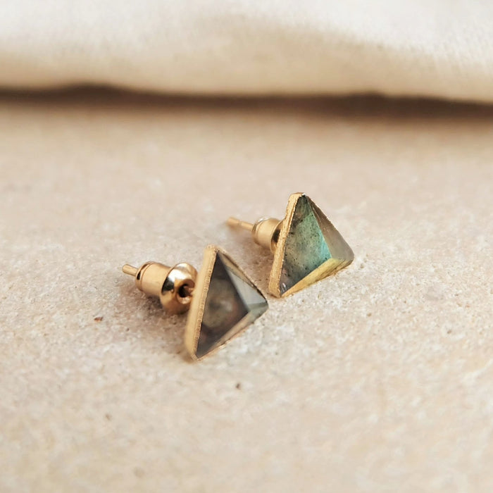 Cairo Gemstone Stud Earrings, gemstone stud earrings