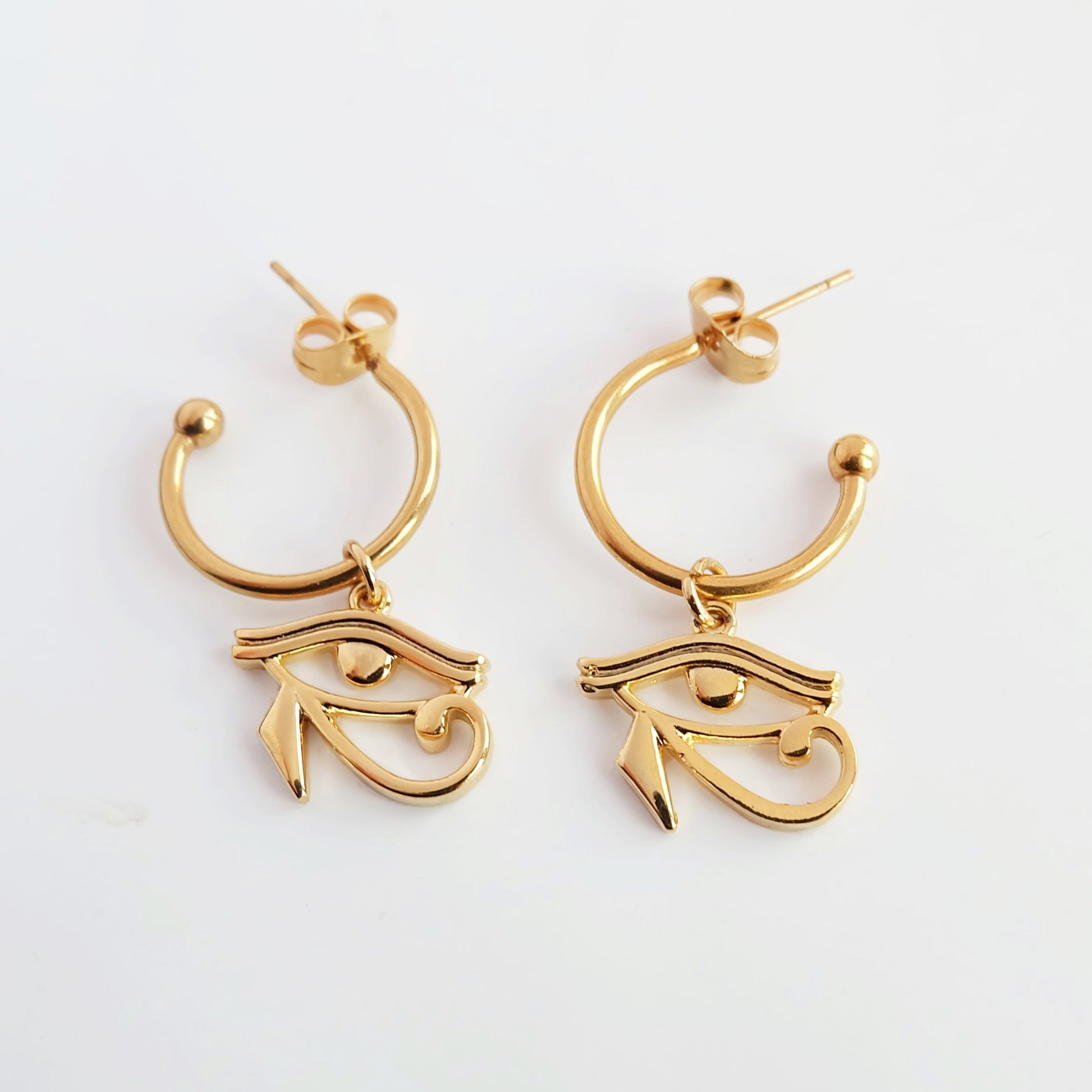 Eye of Horus Hoop Earrings