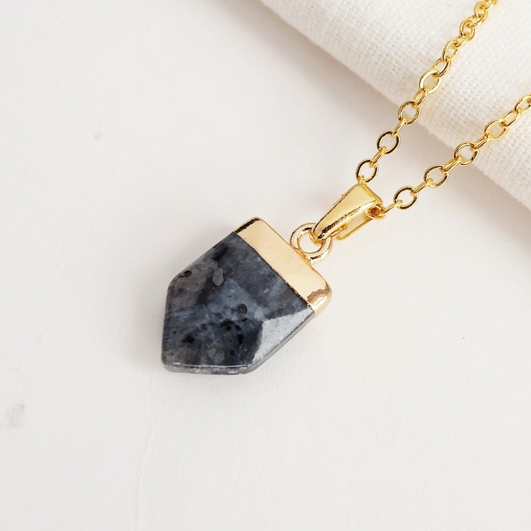 Larvikite Necklace - Augusta Jewellery