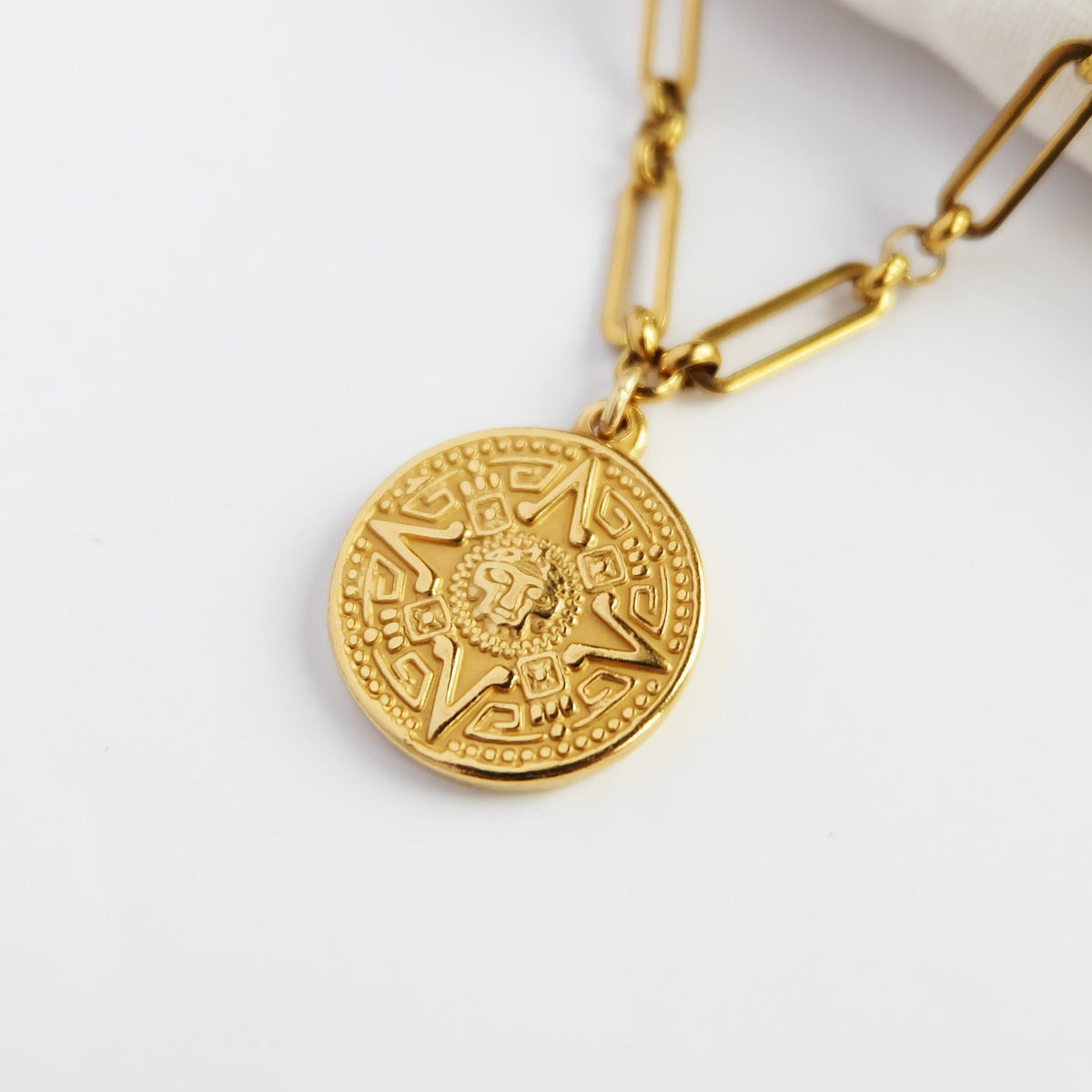 Mayan Coin Necklace