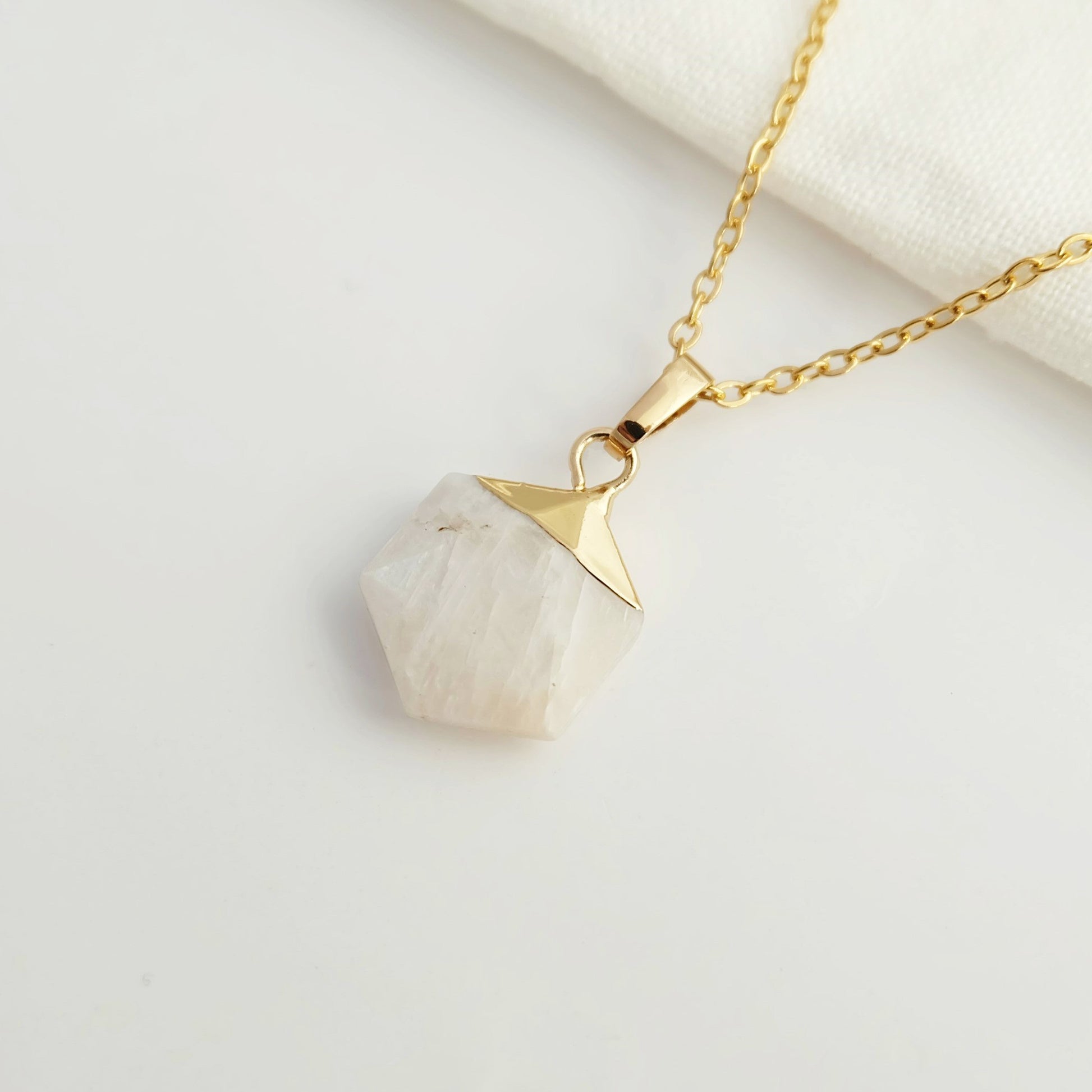 Moonstone Semi Precious Stone Necklace