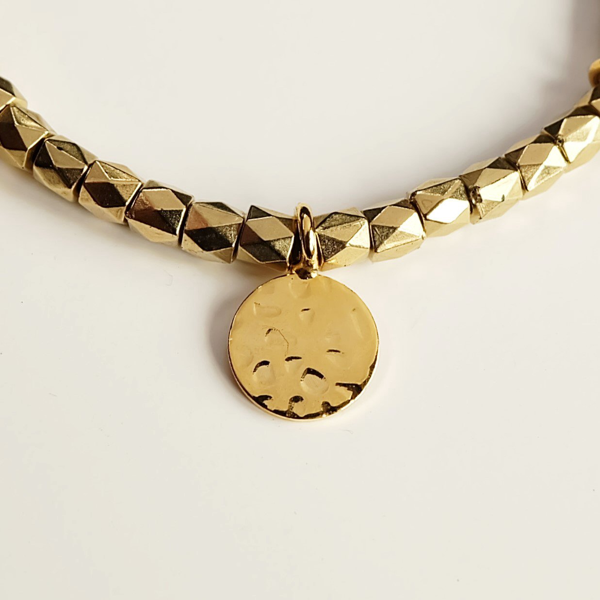 Sahara Bracelet, gold beaded bracelet